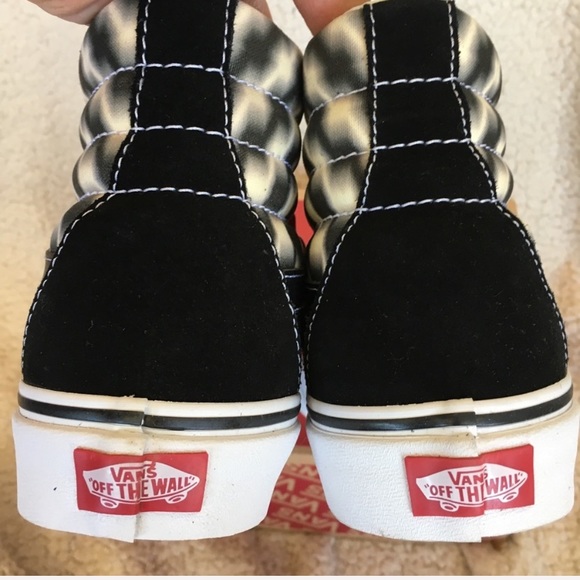 Vans Sk8-Hi Blur Check Skate Shoe W 8, M 6.5 - Picture 5 of 9